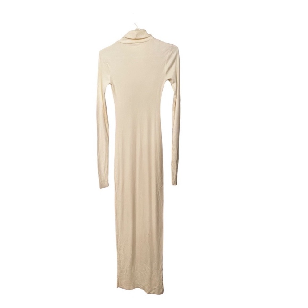 ETERNE LONG SLEEVE TURTLENECK DRESS MAXI CREAM - Picture 7 of 8
